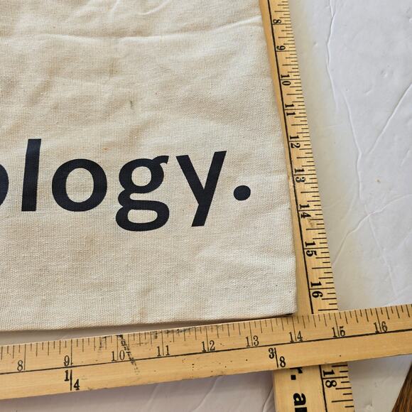 Typology Reusable Tote Bag Zipper Closure - Picture 4 of 4